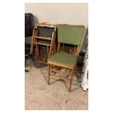 Mid Century Modern Folding Table & (4) Chairs