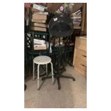 Small Stool & Electric Standing Hair Dryer