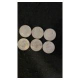 (6) 1979 Susan B Anthony Dollars