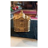 Vintage Cast Iron Gold Finish AC Williams Bank