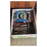 Box Full Of Vintage 45 Record Albums
