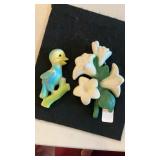 (2) Vintage Carnival Chalware Pieces
