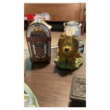 (2) Vintage Retro Ceramic Banks