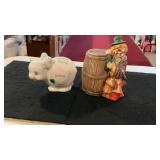 (2) Ceramic Coin Banks