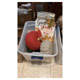 Small Tote Full Of Fall Decor