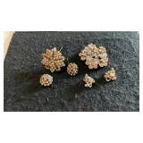 (2) Vintage/Mid Century Costume Jewelry Sets