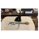 Cast Desk Stamp/Embosser & Swing Arm Drape Rods