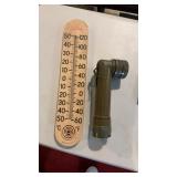 Fulton Military Type Flashlight & Thermometer