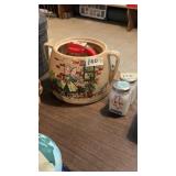 Retro Stoneware, Milk Glass S & P Set, Plus