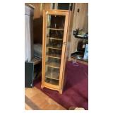 Serpentine Glass Front Display Cabinet