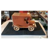 Postal Car Bank W/Brass Postal Box Bank
