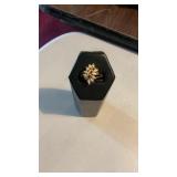 Vermile Gold Plate Over Sterling Ring