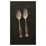 (2) Towle Sterling Cambridge Pattern Teaspoons