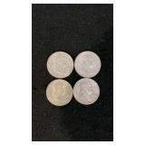 (4) 1963 90% Silver Franklin Halves