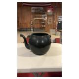 1960's McCoy Pottery Kettle W/Wire Handle