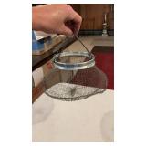 Vintage Wire Mesh Collapsible Egg Basket