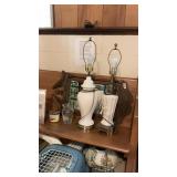 MCM Wall Mirror, Lamps, Plus