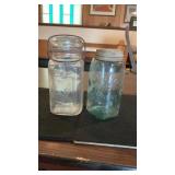 Antique Queen Glass Lid & 3 L Ball W/Zinc Lid