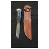 Remington RH 28 Hunting Knife W/Leather Sheath