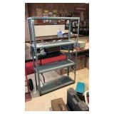 Metal 4 Tier Industrial Shelving Unit