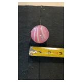 Jim Davis 1.5 in. Glass Pink & White Swirl Marble