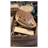 Carved Noah's Ark W/ Hand Carved Animals