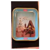 1957 Original Birdhouse Coca Cola Advertising Tray