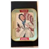 1957 Origianl USA Umbrella Girl Coca-Cola Tray