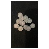 (12) Mercury Dimes Misc. Dates