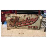 Vintage Original Sterling Beer Sign