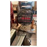 Mounted Cast Bingo Cage W/Bakelite? Crank