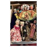 Flat Full Of Vintage Souvenir Dolls