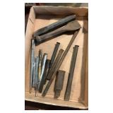 Flat Full Of Misc. Size Cold Chisels & Punches