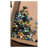 Mixture Of Modern & Vintage Glass Marbles