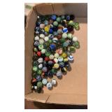 Mixture Of Modern & Vintage Glass Marbles