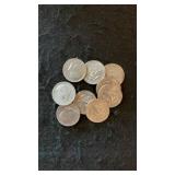 (10) 1970's Kennedy Halves