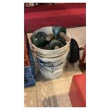 Bucket Full Of Glass Insulators