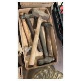 Flat Of Ball Peen Hammers & Small Sledge