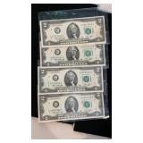 (4) 1976 $2 Bills