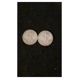 1943 & 1946 Walking Liberty Halves