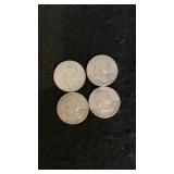 (4) 1961 90% Silver Franklin Halves