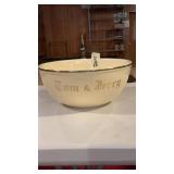 MCM Homer Laughlin Tom & Jerry Eggnog Bowl