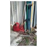 Lot of yard tools, plus