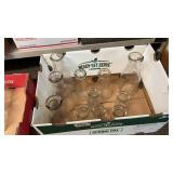 Box Full Of Glass Dairy Containers