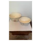 (2) Vintage Household Institute Nesting Bowls