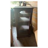 Glass Door Display Cabinet On Rollers