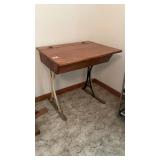Vintage Desk with Metal Legs