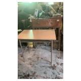 Metal Frame Drafting Table & Cabinet Full Misc.