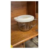 Anchor Hocking Glass Batter Container W/Lid