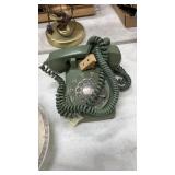 Vintage Olive Green House Telephone